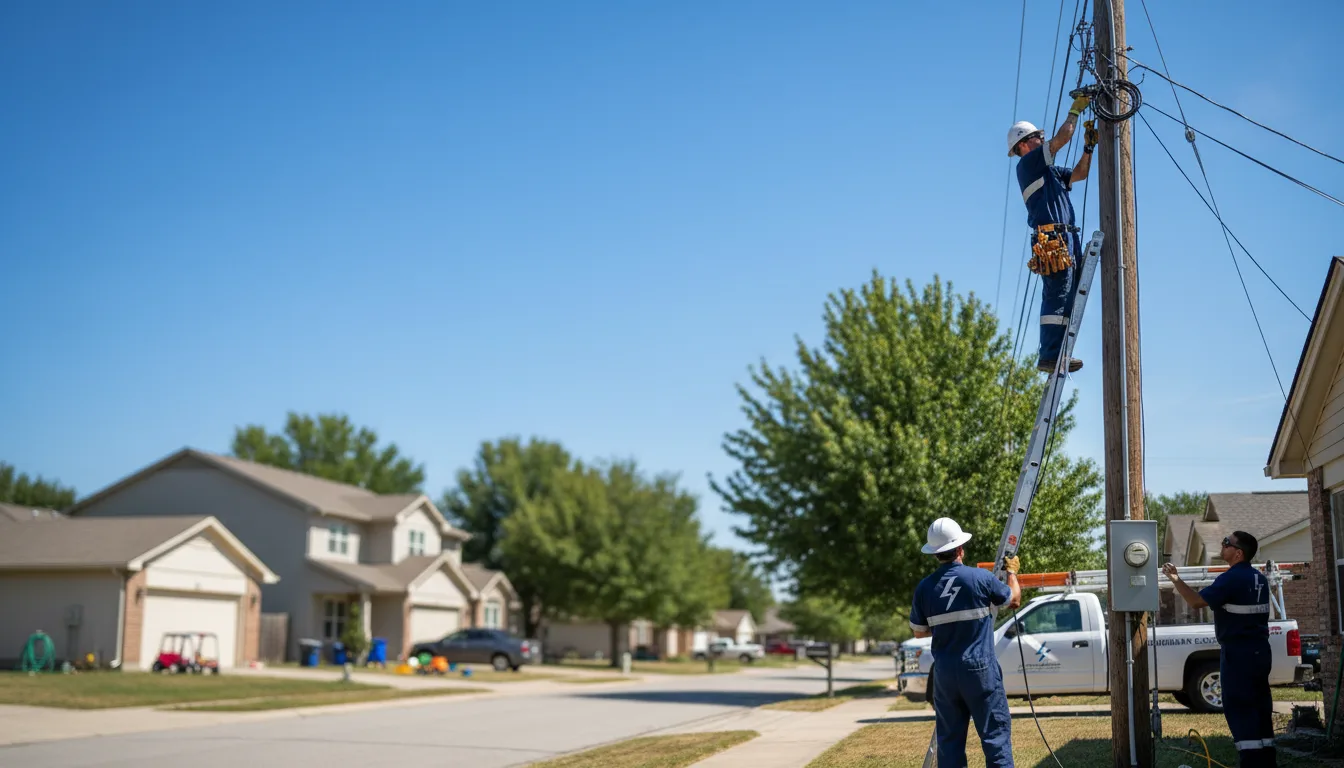 Residential electrician providing installation services in Layton, UT